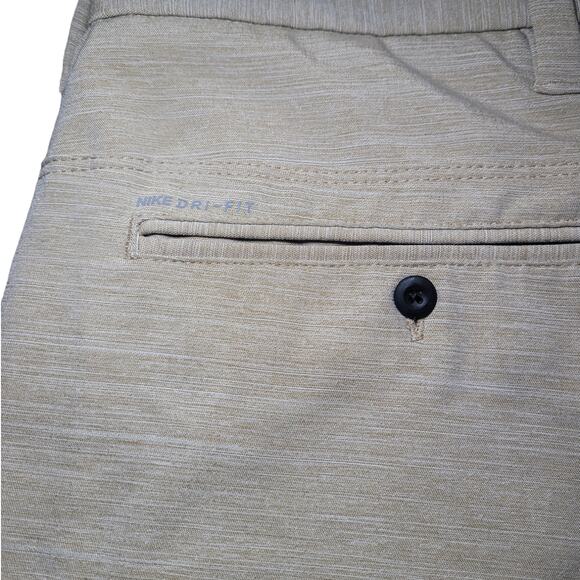 Hurley Men’s Phantom Hybrid Shorts 30 Khaki Dri-FIT 20” Flat Front EUC - Picture 6 of 13